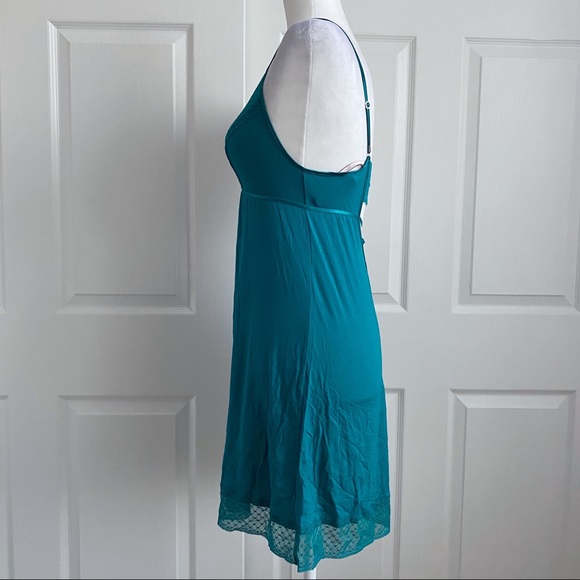 Victoria’s Secret Aqua Lace Nightgown Cami Slip - Picture 4 of 8